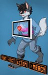 anthro barefoot black_hair bottomwear clothing cosplay feet fur game_screen grey_body grey_fur hair heart_symbol male orange_eyes padded_palms pawpads paws pink_pawpads plantigrade shirt shorts smile stripes sweater tail topwear starwolfskin zgf_art undertale undertale_(series) zgf_gaming frisk_(undertale) razor_the_firedog canid canine elemental_creature elemental_humanoid firedog humanoid mammal hi_res