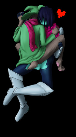 ambiguous_gender ambiguous_on_human ambiguous_penetrated anthro anthro_penetrated balls biped clothed clothed_sex clothing duo genitals heart_symbol human_on_anthro human_penetrating human_penetrating_anthro interspecies male male/ambiguous male_on_anthro male_penetrating male_penetrating_ambiguous penetration sex simple_background the_gentle_giant deltarune undertale_(series) kris_dreemurr ralsei bovid caprine darkner goat human mammal 2018 absurd_res hi_res
