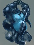 arm_above_head balls barazoku bodily_fluids cum cumshot ejaculation flexing genital_fluids genitals looking_at_viewer male musclegut muscular muscular_male nipples pecs penis raised_arm drakei nintendo pokemon generation_2_pokemon legendary_pokemon lugia pokemon_(species) sketch