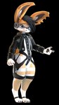 ambiguous_gender anthro bodysuit clothing eyewear fishnet_clothing fur goggles legband lips long_ears machine orange_body orange_eyes orange_fur short_stack skinsuit solo text text_on_clothing thighband tight_clothing translucent translucent_clothing visor wide_hips basedvulpine detroit:_become_human duckyawesome_(character) android canid canine canis hobkin hybrid jackal lagomorph leporid mammal rabbit robot 3d_(artwork) 9:16 absurd_res alpha_channel digital_media_(artwork) hi_res huge_filesize