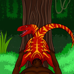 animal_genitalia bestiality big_penis black_body black_skin bodily_fluids butt butt_grab cloaca cloacal cloacal_penetration duo female female_on_human female_penetrated feral feral_penetrated first_person_view forest forest_background from_behind_position genital_fluids genitals hand_on_butt human_on_feral human_penetrating human_penetrating_feral humanoid_genitalia humanoid_penis interspecies looking_at_viewer male male/female male_on_feral male_penetrating male_penetrating_female male_pov multicolored_body nature nature_background nude open_mouth penetration penile penile_penetration penis plant pubic_boot raised_tail red_body sex stripes tail tailbutt teeth thick_tail tongue tree yellow_stripes fuckermare jurassic_park universal_studios dinosaur dromaeosaurid human mammal prehistoric_species reptile saurischian scalie theropod velociraptor 1:1 digital_media_(artwork) hi_res