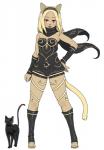 anthro breasts female looking_at_viewer solo okunin gravity_rush sony_corporation sony_interactive_entertainment kat_(gravity_rush) domestic_cat felid feline felis mammal hi_res