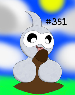 ambiguous_gender duo genitals grey_body id_number licking male number number_sign open_mouth oral penile penis penis_lick sex text tongue secretsableye nintendo pokemon castform generation_3_pokemon normal_castform pokemon_(species) hi_res