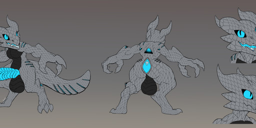 3_fingers 3_toes anthro big_penis bioluminescence black_sclera blue_eyes feet fingers genitals glowing horn huge_penis hyper hyper_genitalia hyper_penis jets male penis solo tail toes unusual_anatomy unusual_genitalia unusual_penis undeadkitty13 trace_chaos biomechanical kobold scalie absurd_res digital_media_(artwork) hi_res model_sheet