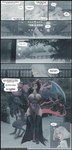big_breasts breasts camel_toe cleavage clothed clothing comic crobat dialogue english_text female generation_1_pokemon generation_2_pokemon generation_7_pokemon hi_res human laure_(thekite) legwear lou_(thekite) mammal membrane_(anatomy) membranous_wings nintendo plant pokemon pokemon_(species) salazzle snow snowing speech_bubble text thekite thigh_highs tree weezing wings