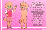 anthro balls blush bottomwear clothed clothing embarrassed feet flaccid foreskin genitals gesture green_eyes humanoid_genitalia humanoid_penis male nude open_mouth open_smile paws penis pink_background running_shoes shorts shy simple_background smile solo tail text waving bnbigus maximilian_butterscotch_(bnbigus) canid canine canis domestic_dog mammal 2024 3:2 english_text hi_res model_sheet