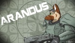 anthro armor black_hair green_eyes gun hair holding_gun holding_object holding_ranged_weapon holding_weapon machine male power_armor ranged_weapon solo weapon quix_(artist) fallout microsoft canid canine canis domestic_dog german_shepherd herding_dog mammal pastoral_dog 2011 character_badge_(artwork)