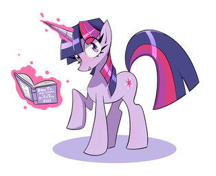 autism blush book female feral hooves horn looking_at_viewer magic open_mouth raised_hoof simple_background smile smiling_at_viewer solo telekinesis lornix_art friendship_is_magic hasbro my_little_pony mythology twilight_sparkle_(mlp) equid equine mammal mythological_creature mythological_equine unicorn hi_res