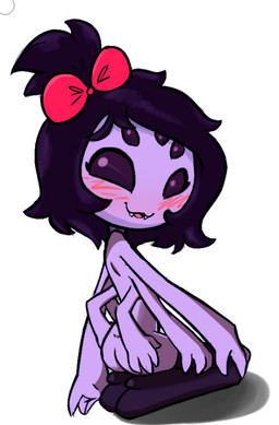 4_fingers 5_eyes 6_arms accessory aged_down anthro biped black_eyes black_hair blush butt clothing fangs female fingers hair hair_accessory hair_ribbon leggings legwear loli looking_at_viewer looking_back mostly_nude multi_arm multi_eye multi_limb open_mouth purple_body ribbons side_view simple_background sitting solo teeth young young_female young_humanoid soulcentinel squitoo third-party_edit undertale undertale_(series) muffet animal_humanoid arachnid arachnid_humanoid arthropod arthropod_humanoid humanoid spider_humanoid 2025 digital_media_(artwork) full-length_portrait portrait shaded