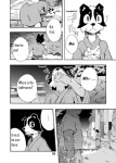 anthro asian_clothing canid canine canis clothing comic dialogue domestic_dog duo east_asian_clothing english_text greyscale harusuke hi_res japanese_clothing japanese_text kimono male mammal monochrome solo_focus text