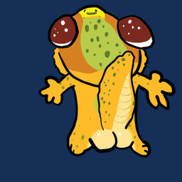 anthro butt jaydaygecko daydreamer gecko lizard reptile scalie 1:1 alpha_channel