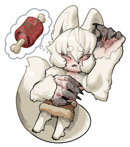 big_ears big_hands blush bodily_fluids bottomwear brown_bottomwear brown_clothing brown_skirt chibi claws clothed clothing dream drooling fluffy fluffy_tail food fur hair male meat saliva skirt sleeping solo tail topless topless_humanoid topless_male white_body white_fur white_hair wolf_ears thevarking balto_ulfson animal_humanoid canid canid_humanoid canine canine_humanoid humanoid mammal mammal_humanoid wolf_humanoid 2026 hi_res
