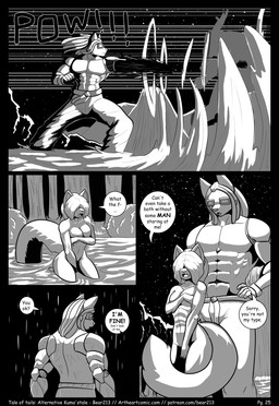 abs anthro biceps big_muscles breasts clothed clothing covering covering_breasts covering_crotch covering_eyes covering_face covering_self covering_up dialogue dreadlocks female female_anthro hair male male_anthro muscular muscular_anthro muscular_male nude nude_anthro nude_female open_mouth size_difference speech_bubble tail text topless topless_anthro topless_male bear213 kuma's_tale nintendo pokemon kuma_grizzly lillie_krasnie ailurid bear bewear brown_bear generation_7_pokemon grizzly_bear mammal pokemon_(species) red_panda ursine absurd_res comic digital_media_(artwork) english_text hi_res monochrome