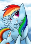 2012 blue_fur cloud cutie_mark equine female feral friendship_is_magic fur grin hair hobbes_maxwell horse low_res multi-colored_hair my_little_pony pegasus pony purple_eyes rainbow_dash_(mlp) rainbow_hair simple_background sky smile solo spread_wings wings
Rating: Safe
Score: 7
User: mlp
Date: June 21, 2013
