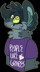 anthro blue_eyes clothed clothing eye_through_hair eyebrow_through_hair eyebrows eyelashes fur gradient_eyes green_eyes green_inner_ear green_inner_ear_fluff green_nose grey_body grey_fur grey_hair hair inner_ear_fluff looking_up male male_anthro outline purple_clothing purple_shirt purple_t-shirt purple_topwear shirt simple_background smile snout solo t-shirt teeth text text_on_t-shirt topwear translucent translucent_hair transparent_background tuft whisker_spots white_text yellow_outline yellow_sclera jaspering jasper_(jaspering) alaskan_malamute alligator alligatorid american_alligator canid canine canis crocodilian domestic_dog german_shepherd herding_dog hybrid mammal nordic_sled_dog pastoral_dog reptile scalie spitz 2016 alpha_channel digital_drawing_(artwork) digital_media_(artwork) english_text flat_colors half-length_portrait paint_tool_sai_(artwork) portrait nonbinary_(lore) trans_(lore) trans_man_(lore)