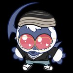anthro blue_body blue_skin chibi clothed clothing curved_horn eyewear facial_hair fully_clothed glasses hair heart_eyes heart_symbol horn male red_eyes simple_background solo transparent_background white_hair lilaboom fototeta nintendo pokemon mash_(character) absol generation_3_pokemon pokemon_(species) 2024 alpha_channel colored digital_drawing_(artwork) digital_media_(artwork) low_res