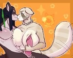 albino anthro balls big_breasts breasts brown_body duo elkwolf erection female fur genitals hair handjob juneop12 kissing male male/female mariko_(juneopulus) married_couple nude penile penis sex simple_background smile tail white_body white_fur juneopulus leonardo_aegis_(terraaegis8) canid canine canis mammal procyonid raccoon wolf digital_media_(artwork)