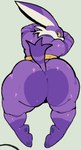 anthro belt big_butt butt fur huge_butt looking_at_viewer lying male on_front presenting presenting_hindquarters purple_body purple_fur solo yellow_eyes meatmeatmeat4me sega sonic_the_hedgehog_(series) big_the_cat domestic_cat felid feline felis mammal