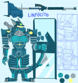accessory anthro armor armor_plates armored_vest barazoku big_muscles big_pecs blue_body blueprint clothed clothing flag flag_(object) gauntlets gloves green_body handwear hat headgear headwear helmet hybrid_weapon juggernaut_armor laser_sight magazine_(gun) male metal metallic_body muscular pecs police_vest pseudo_ears shark_tail shield smile solo spiked_nose steel_(metal) striped_body stripes text topless topless_anthro topless_male toy toy_gun visor_cap visor_eyes visor_helmet water_gun weapon yellow_body duqueofdingos domn_liga_y_(character) animate_inanimate aquatic fish hybrid living_armor lymphocyte_wc shark absurd_res hi_res portuguese_text translation_request