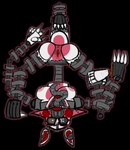 3_feet 3_legs anthro anus bodily_fluids breasts butt endoskeleton female fingers genital_fluids genitals long_tongue looking_at_viewer machine multi_leg multi_limb presenting presenting_pussy pussy saliva saliva_string solo tongue upside_down vaginal_fluids caloxya five_nights_at_freddy's five_nights_at_freddy's_4 scottgames nightmare_mangle_(fnaf) animatronic canid canine fox mammal robot 2023 alpha_channel digital_media_(artwork)