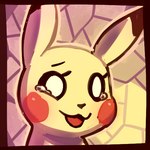 ambiguous_gender black_nose cheek_spots eyelashes open_mouth open_smile pupils red_cheeks smile solo tongue white_pupils yellow_body flavia-elric nintendo pokemon flavia_(flavia-elric) generation_1_pokemon pikachu pokemon_(species) 2017 digital_media_(artwork) low_res female_(lore)