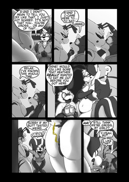 2_fingers 3_fingers 4_arms 5_fingers antennae_(anatomy) anthro anus big_breasts big_butt blush blush_lines breasts business_attire business_suit businesswear butt claws clothed clothed_anthro clothed_female clothing container cup dialogue dom/sub dominant dominant_anthro dominant_female female female/female fingers fully_clothed fully_clothed_anthro fully_clothed_female gas gas_cloud gassy group kiss_on_lips male mug multi_arm multi_limb nails nipples nude nude_anthro nude_female nude_male short_male slightly_chubby slightly_chubby_female slightly_chubby_male smug smug_face smug_grin speech_bubble stinger stinger_tail submissive submissive_anthro submissive_female suit tail tall_female text trio soomir gene_(soomir) heather_(soomir) hectar_(soomir) arthropod bee hymenopteran insect mammal mephitid queen_bee skunk absurd_res black_and_white comic english_text hi_res monochrome