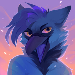 ambiguous_gender anthro beak blue_beak blue_body blue_hair blue_tongue cheek_tuft facial_tuft glistening glistening_eyes hair looking_at_viewer neck_tuft nude nude_ambiguous nude_anthro open_mouth simple_background solo tongue tuft unsigned yellow_eyes corzh77 avian 1:1 absurd_res bust_portrait detailed hi_res icon portrait