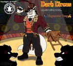 anthro anthrofied circus claws closed_smile clothing feral group hat headgear headwear looking_at_viewer male mouth_closed muscular muscular_male public ringmaster_outfit sharp_teeth smile stage stage_lights teeth whip sondinker_fazbear's five_nights_at_freddy's five_nights_at_freddy's_ar scott_cawthon scottgames foxy_(fnaf) ringmaster_foxy_(fnaf) canid canine felid fox humanoid lion mammal pantherine 2020