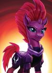 armor broken_horn eye_scar facial_scar female horn scar solo harwick friendship_is_magic hasbro my_little_pony my_little_pony:_the_movie_(2017) mythology tempest_shadow_(mlp) equid equine mammal mythological_creature mythological_equine unicorn 2019 hi_res