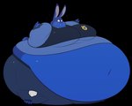 anthro badge belly belly_expansion belly_inflation big_belly big_breasts big_butt big_cheeks blue_body blue_bottomwear blue_clothing blue_ears blue_eyes blue_pants blue_shirt blue_tail blue_topwear blueberry_inflation blush body_inflation bottomwear breast_expansion breasts butt butt_expansion cheek_bulge clothing expansion exposed_belly female food food_transformation huge_belly huge_breasts huge_butt hyper hyper_belly hyper_butt immobile inflation long_ears looking_down looking_down_at_self navel obese overweight pants pink_inner_ear pink_nose police police_badge police_uniform scut_tail shirt short_tail simple_background solo spherical_inflation swollen_cheeks tail tight_clothing topwear transformation transparent_background uniform ridiculouscake disney zootopia judy_hopps european_rabbit lagomorph leporid mammal oryctolagus rabbit 2019 absurd_res alpha_channel colored digital_media_(artwork) hi_res