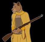 anthro cape clothing collar costume dress exposure_variation female gun jewelry mosin-nagant mosin_nagant_91/30 necklace poncho ranged_weapon rifle simple_background solo transparent_background tribal tribal_jewelry tribal_necklace weapon world_war_2 world_war_2_rifle rebeldragon101 disney the_lion_king sarabi_(the_lion_king) felid feline lion mammal pantherine alpha_channel hi_res mother_(lore) parent_(lore)