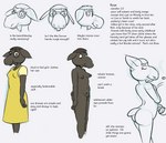 anthro black_body black_fur black_hair breasts clothed clothing dress eyes_closed eyewear female fur glasses hair nude short_tail shower_head solo tail text thunderouserections study_partners rose_(study_partners) deer mammal moose new_world_deer 2023 english_text