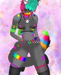 alternative_fashion anthro beaded_jewelry beads black_body boots clothing colorful_background coontail_hair female fishnet_clothing footwear genitals hair jewelry kandi_(jewelry) masturbation multicolored_hair pussy rainbow_hair raver scene_(fashion) scene_haircut shoes solo sparklefur mochiko69 hello_kitty_(series) mythology nintendo pokemon sanrio hello_kitty_(character) canid canine canis domestic_dog generation_1_pokemon humanoid mammal mythological_canine mythological_creature pikachu pokemon_(species) spectral_dog spirit absurd_res colorful_theme hi_res pastel_theme