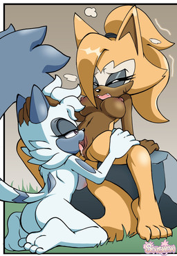 4_toes 5_fingers anthro breasts breath breathing cunnilingus duo feet female female/female female_anthro fingers hair hand_on_head love moan nude oral panting plantigrade ponytail romantic romantic_ambiance romantic_couple romantic_sex sex soles spread_legs spreading toes vaginal senshion idw_publishing sega sonic_the_hedgehog_(comics) sonic_the_hedgehog_(idw) sonic_the_hedgehog_(series) tangle_the_lemur whisper_the_wolf canid canine canis lemur mammal primate ring-tailed_lemur strepsirrhine wolf absurd_res hi_res tagme