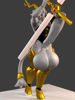 anthro antlers armor balls balls_expansion big_balls bottomless breasts button_(fastener) clothed clothing dream_breaker_(pseudoregalia) erection expansion eyes_closed floppy_ears genital_expansion genital_raphe genitals glans gold_(metal) gold_jewelry greaves grey_body gynomorph hooves horn huge_balls humanoid_genitalia humanoid_penis hyper hyper_balls hyper_genitalia intersex jewelry leg_armor leg_tuft penis penis_expansion raphe_(anatomy) solo tail thigh_tuft topwear tuft vest weapon extrudedsquared warfaremachine_(modeler) pseudoregalia sybil_(pseudoregalia) warfare_sybil bovid caprine felid feline goat hybrid jackalope lagomorph leporid mammal rabbit 2025 3:4 3d_(artwork) 3d_animation animated blender_(artwork) digital_media_(artwork) short_playtime sound webm