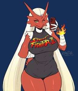 5_fingers anthro biped breasts cellphone claws clothed clothed_anthro clothed_female clothing electronics female finger_claws fingers front_view looking_at_viewer phone red_body red_tail simple_background smile solo standing tail transparent_background kittydee nintendo pokemon blaziken generation_3_pokemon pokemon_(species) 2026 alpha_channel digital_drawing_(artwork) digital_media_(artwork) hi_res