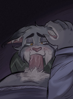 anthro anthro_on_anthro anthro_penetrated anthro_penetrating anthro_penetrating_anthro belly blush bodily_fluids duo erection eyebrows fellatio genitals humanoid_genitalia humanoid_hands humanoid_penis male male/male male_anthro male_penetrated male_penetrating male_penetrating_male oral parent_incest penetration penile penile_penetration penis penis_in_mouth pink_nose pubes saliva saliva_on_penis sex whiskers ookamiwolfb disney zootopia milton_lynxley pawbert_lynxley canada_lynx felid feline lynx mammal 2025 hi_res father_(lore) father_and_child_(lore) father_and_son_(lore) incest_(lore) parent_(lore) parent_and_child_(lore) parent_and_son_(lore) son_(lore)