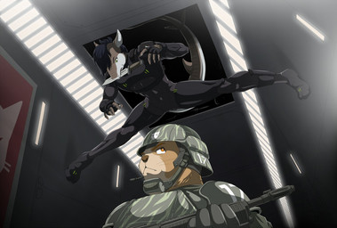 abs anthro armor biceps black_hair brown_body brown_fur brown_nose ceiling clothed clothing duo eyebrows fin fingerless_gloves fully_clothed fur gloves grey_body grey_skin gun hair handwear headgear helmet holding_gun holding_object holding_ranged_weapon holding_weapon humanoid_hands inside knife male military multicolored_body multicolored_fur multicolored_skin muscular muscular_male orange_eyes ranged_weapon rifle soldier tail tan_body tan_fur thick_tail tight_clothing topwear vest warrior weapon whiskers doomghost aquatic domestic_cat felid feline felis fish mammal shark 2017