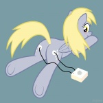 blonde_hair blue_background blue_body blush cutie_mark electrode electrode_on_butt electrode_pad electrostimulation feathered_wings feathers female feral grey_body grey_feathers hair simple_background solo tail wings yellow_eyes yellow_tail jepso friendship_is_magic hasbro my_little_pony mythology derpy_hooves_(mlp) equid equine mammal mythological_creature mythological_equine pegasus 1:1 animated short_playtime