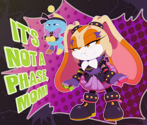 alternative_fashion anthro bottomwear clothed clothing dress duo female footwear fur gloves goth handwear j-fashion legwear lolita_(fashion) makeup male punk punk_lolita shirt skirt standing text topwear young young_anthro bigdon1992 sega sonic_dream_team sonic_the_hedgehog_(series) cheese_the_chao cream_the_rabbit chao_(sonic) eulipotyphlan lagomorph leporid mammal rabbit 2025 absurd_res digital_media_(artwork) english_text hi_res
