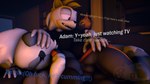 16:9 3d_(artwork) adam_(juicyducksfm) anthro big_penis black_clothing black_shirt black_topwear bodily_fluids bottomwear brown_body brown_skin canid canine canis clothed clothing couch_sex cum cum_in_mouth cum_inside deep_throat dialogue digital_media_(artwork) duo embarrassed english_text fan_character fellatio female forced forced_oral fur furniture genital_fluids genitals hand_on_head hand_on_leg hand_on_thigh hi_res idw_publishing juicyducksfm lemur living_room looking_at_another lying male male/female mammal muscular muscular_male night nipples_outline on_side oral oral_penetration pants penetration penile penis primate red_eyes sega sex shirt sofa sonic_the_hedgehog_(comics) sonic_the_hedgehog_(idw) sonic_the_hedgehog_(series) source_filmmaker strepsirrhine tangle_the_lemur text topwear tracksuit watching_tv whisper_the_wolf white_body white_fur widescreen wolf yellow_body yellow_fur