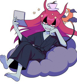 asian_clothing blue_body blue_skin clothing coffee_cup container cup east_asian_clothing japanese_clothing kimono male not_furry solo tail enaic31 level-5 nintendo nintendo_ds nintendo_ds_family yo-kai_watch allnyta humanoid tailed_humanoid hi_res