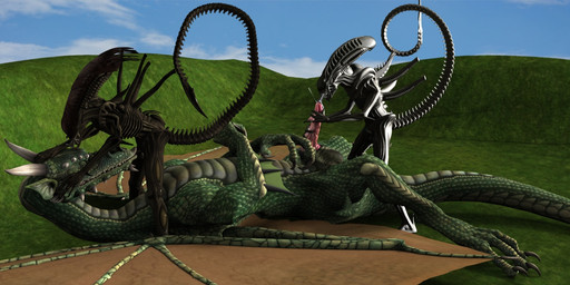 alien alien_(franchise) cum dragon erection gay group group_sex handjob interspecies male oral orgasm penis sex threesome xenomorph
Rating: Explicit
Score: 4
User: xenowyvern
Date: January 31, 2014