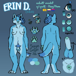 4_fingers 4_toes ankle_tuft anthro anus areola arm_tuft ball_tuft balls bisexual_pride_colors black_claws blue_background blue_balls blue_body blue_eyebrows blue_fur blue_hair blue_inner_ear blue_mouth blue_penis blue_pubes body_hair breasts cheek_tuft circle_eyebrows claws color_swatch countershade_fingers countershade_fur countershade_legs countershade_torso countershading curly_hair erection eyebrows eyelashes eyeliner facial_tuft feet fingers flaccid fluffy foreskin front_view frown fur genitals glans gradient_background gynomorph hair happy_trail humanoid_genitalia humanoid_penis hypospadias intersex intersex_pride_colors leg_tuft lgbt_pride makeup medium_breasts neck_tuft nipples nonbinary_pride_colors nude_anthro nude_gynomorph ocular_prosthetic pawpads penis pride_colors pronouns prosthetic pubes rear_view shoulder_blades simple_background slim_anthro slim_gynomorph solo standing tail teal_anus teal_body teal_eyes teal_glans teal_nipples teal_nose teal_pawpads teal_skin teal_tongue teeth text toes tongue tuft urethra soyesoye canid canine canis mammal wolf 1:1 2026 character_name colored digital_drawing_(artwork) digital_media_(artwork) english_text handwritten_text hi_res line_art model_sheet signature intersex_(lore)