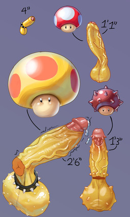accessory anthro ball_ring balls barbed_humanoid_penis big_balls big_penis bodily_fluids chart cock_ring erection expansion foreskin fungus genital_expansion genital_fluids genitals glans growth huge_balls huge_penis humanoid_genitalia humanoid_penis hybrid_genitalia hybrid_penis jewelry male mega_mushroom mushroom non-mammal_balls penile_spines penis penis_accessory penis_expansion penis_jewelry precum size_chart super_mushroom sweat vein veiny_penis perotoart mario_bros nintendo koopa koopa_troopa scalie absurd_res hi_res