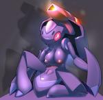 2014 anthro areola big_breasts breasts elpatrixf female generation_5_pokemon genesect genitals legendary_pokemon nintendo nipples nude pokemon pokemon_(species) pussy solo