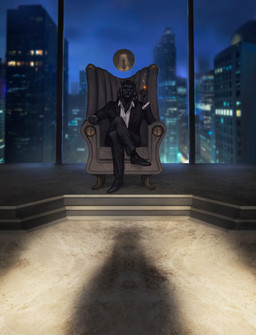 anthro armchair black_body black_fur chair cigar classy clothed clothing dreadlocks fur furniture gold_(metal) gold_jewelry jewelry male muscular muscular_anthro muscular_male night office solo suit window yellow_eyes mdsf horus_wild felid lion mammal pantherine absurd_res hi_res