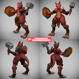 4_horns abs anthro big_butt big_tail bottomwear bra butt clothed clothing digitigrade female grey_background hammer horn loincloth long_tail maul multi_horn multiple_angles muscular muscular_anthro muscular_female red_body red_horn red_scales scales shield simple_background skimpy solo tail tapering_tail thick_tail tongue tongue_out tools underwear bambookat kobold scalie 1:1 3d_(artwork) absurd_res digital_media_(artwork) hi_res