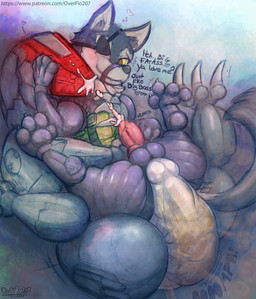 armor balls big_butt blush bodily_fluids butt clothing cum cumshot diaper different_sound_effects duo ejaculation erection erection_in_diaper eye_patch eyewear fart feces genital_fluids genitals grinding heart_reaction heart_symbol hug machine male male/male military motion_onomatopoeia muzzle_(object) muzzled onomatopoeia orgasm padding penis scatplay soiled_diaper soiling soldier sound_effect_variant sound_effects splurt spurting_sound_effect text thrusting_sound_effect unclean_diaper used_diaper vowelless vowelless_sound_effect warrior overflo207 konami metal_gear metal_gear_rising:_revengeance platinumgames blade_wolf d-dog canid canine canis mammal robot robot_feral wolf absurd_res hi_res url