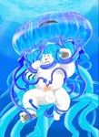 anthro balls belly big_belly bound duo erection feet feral fur genitals humanoid_genitalia humanoid_hands humanoid_penis kemono male moobs nipples one_eye_closed overweight overweight_male penetration penis scar tentacles underwater urethral urethral_penetration water white_body white_fur morino8484 bear cnidarian jellyfish mammal marine medusozoan polar_bear ursine 2022 hi_res